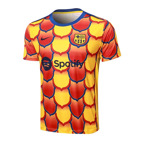 Camiseta Entrenamiento Barcelona 2024 2025 Amarillo Rojo